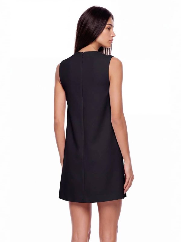 exvila floral sleeveless mini dress in black 15