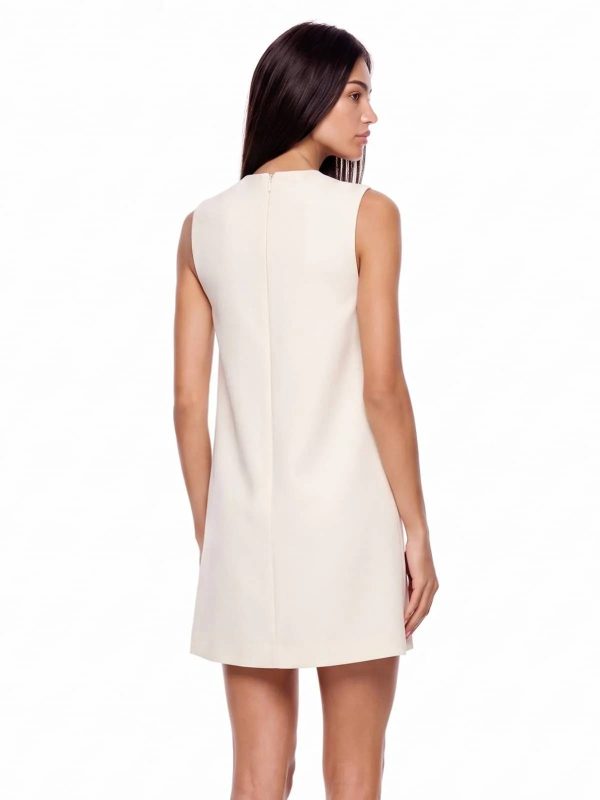 exvila floral sleeveless mini dress in white 15