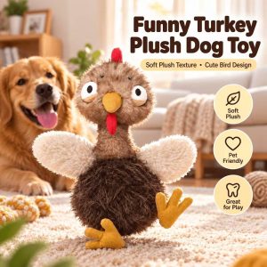 funny turkey plush dog toy 11