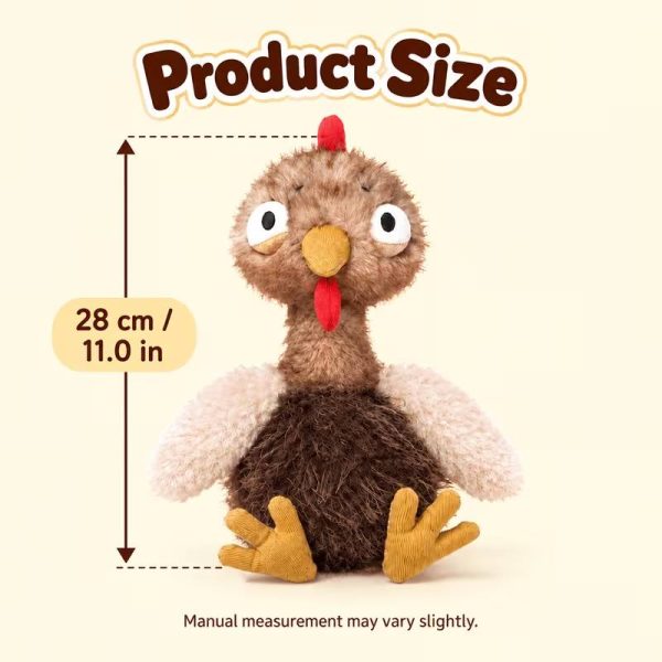funny turkey plush dog toy 16