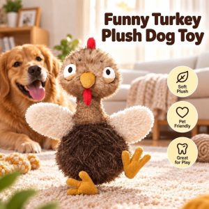 funny turkey plush dog toy 18