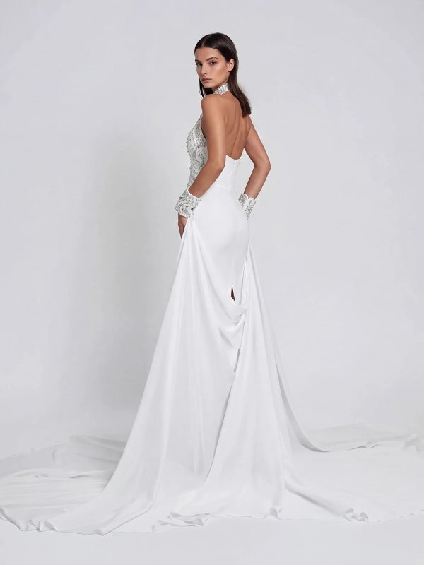 genvyra halterneck cutout diamond maxi dress in white 14