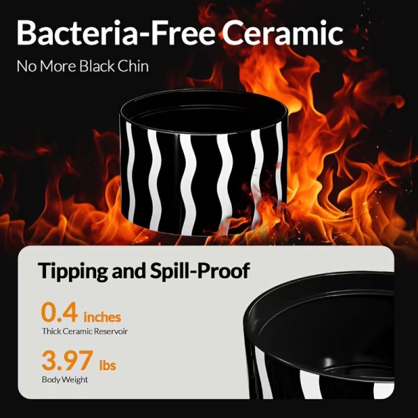 halloween gothic ceramic cat water fountain 18