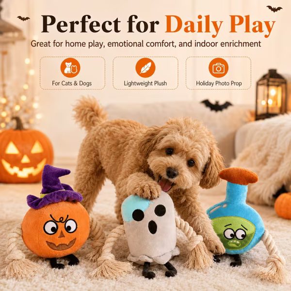 halloween rope knot pet toys set (3pcs) 12