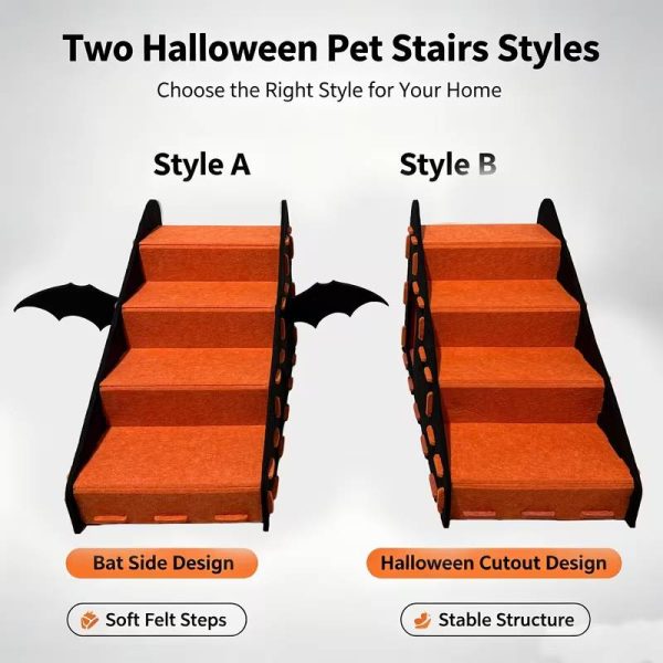 halloween themed felt cat stairs 16