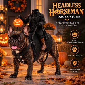 headless horseman dog halloween costume 11