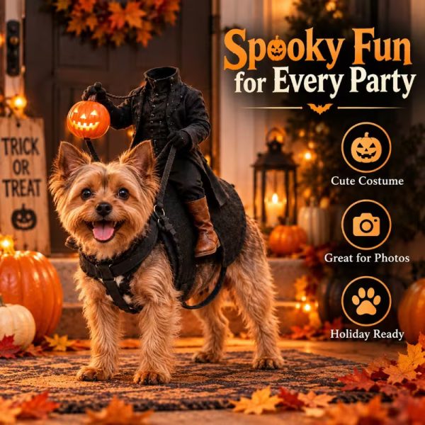 headless horseman dog halloween costume 12