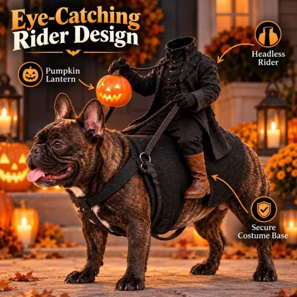 headless horseman dog halloween costume 13