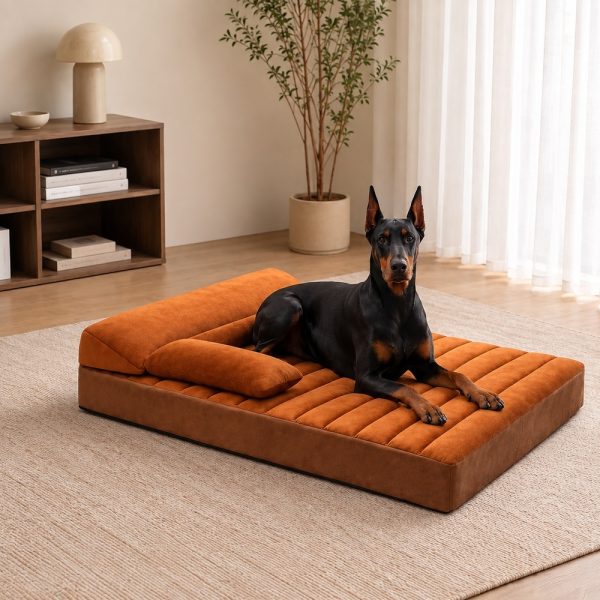 large waterproof orthopedic bolster dog sofa bed 13