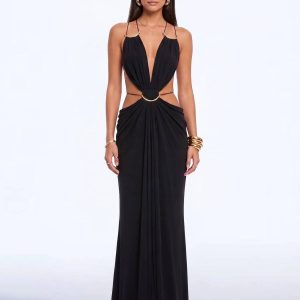 lorysa backless cutout maxi dress in black 11