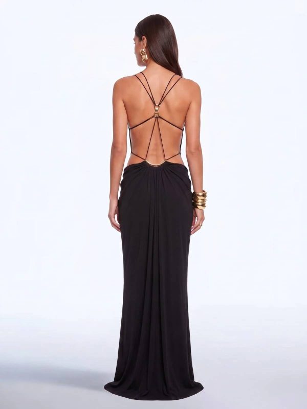 lorysa backless cutout maxi dress in black 15