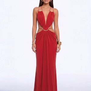 lorysa backless cutout maxi dress in red 11