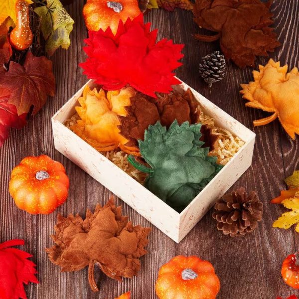 maple leaves stuffed squeaky dog toy set 13