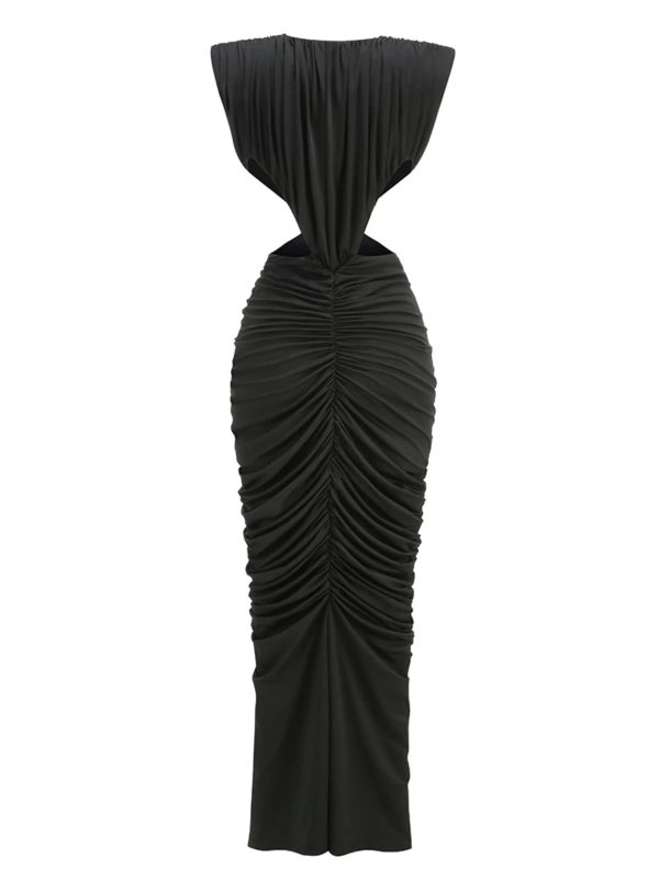 orandrel plunge neck ruched maxi dress 16