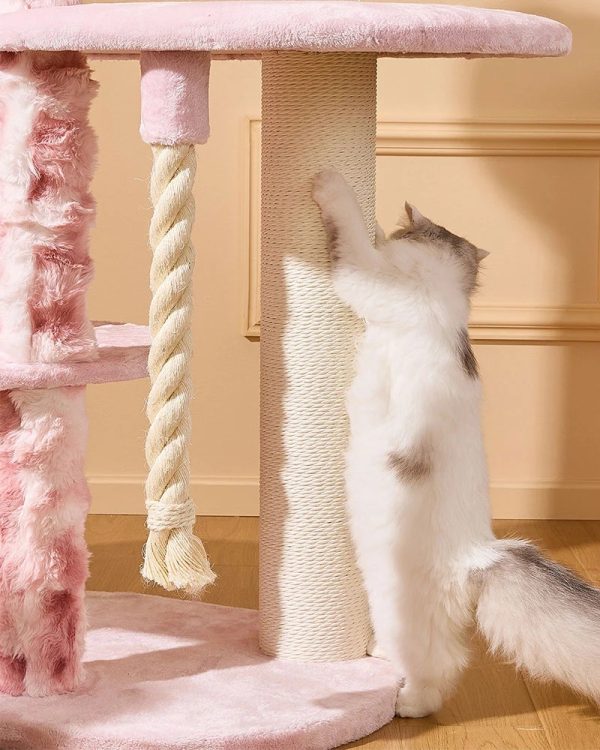 pink paradise cat tree for large cats 15