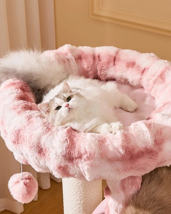 pink paradise cat tree for large cats 16