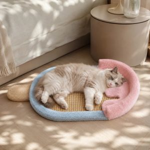 popsicle shaped scratching pet bed 11