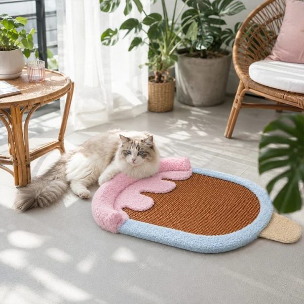 popsicle shaped scratching pet bed 13