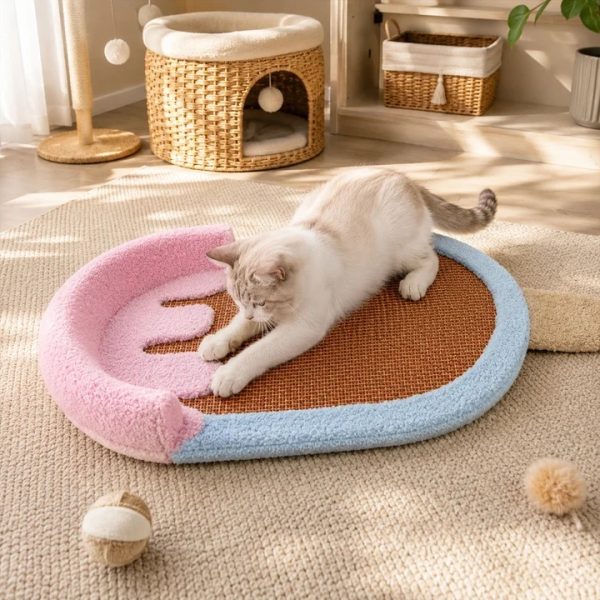 popsicle shaped scratching pet bed 14