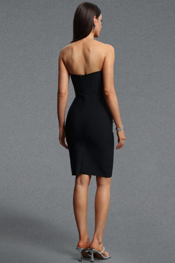 sylvia rhinestone bandage mini dress 16