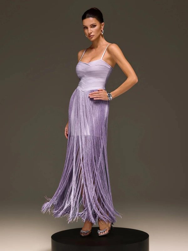 xorynex spaghetti fringe maxi dress 14