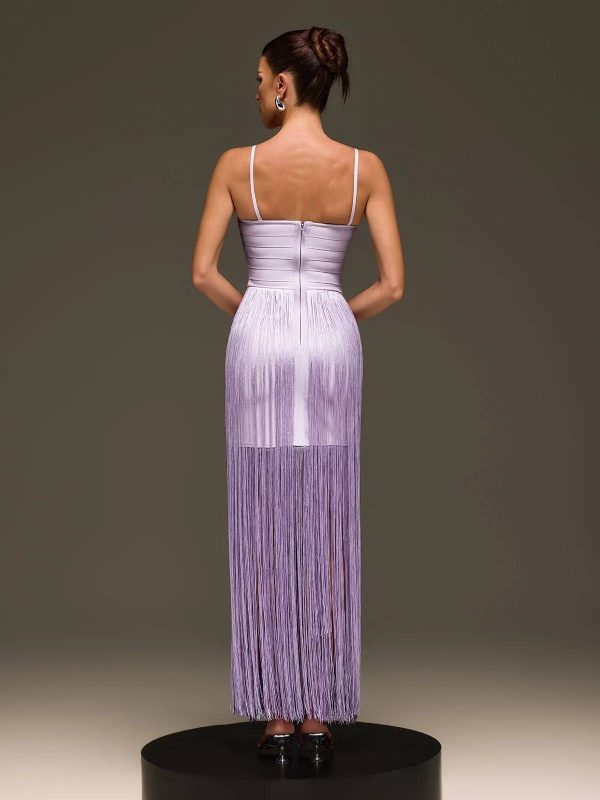 xorynex spaghetti fringe maxi dress 16