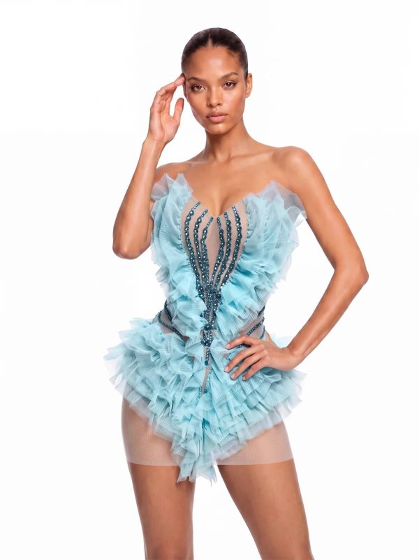 zadrine strapless rhinestone mini dress 12