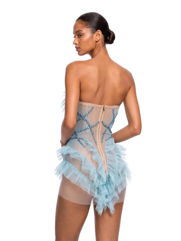 zadrine strapless rhinestone mini dress 14